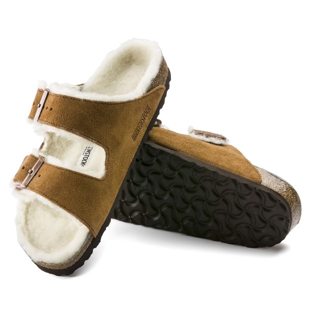Sandals Birkenstock Arizona Shearling Suede Leather/fur