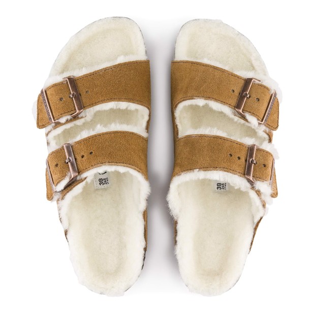 Sandals Birkenstock Arizona Shearling Suede Leather/fur