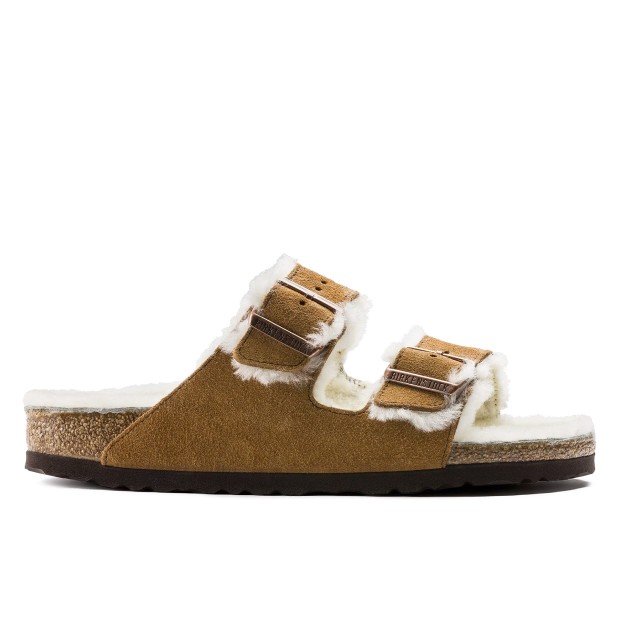 Sandals Birkenstock Arizona Shearling Suede Leather/fur