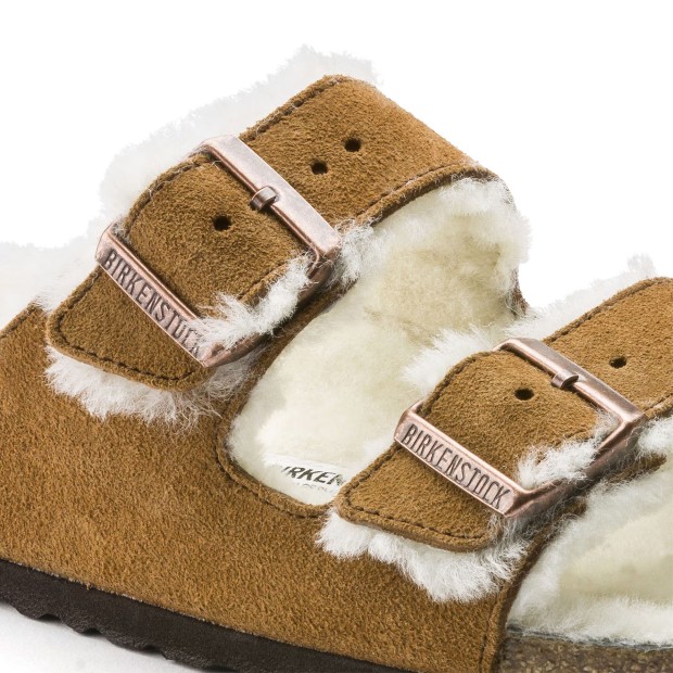 Sandals Birkenstock Arizona Shearling Suede Leather/fur
