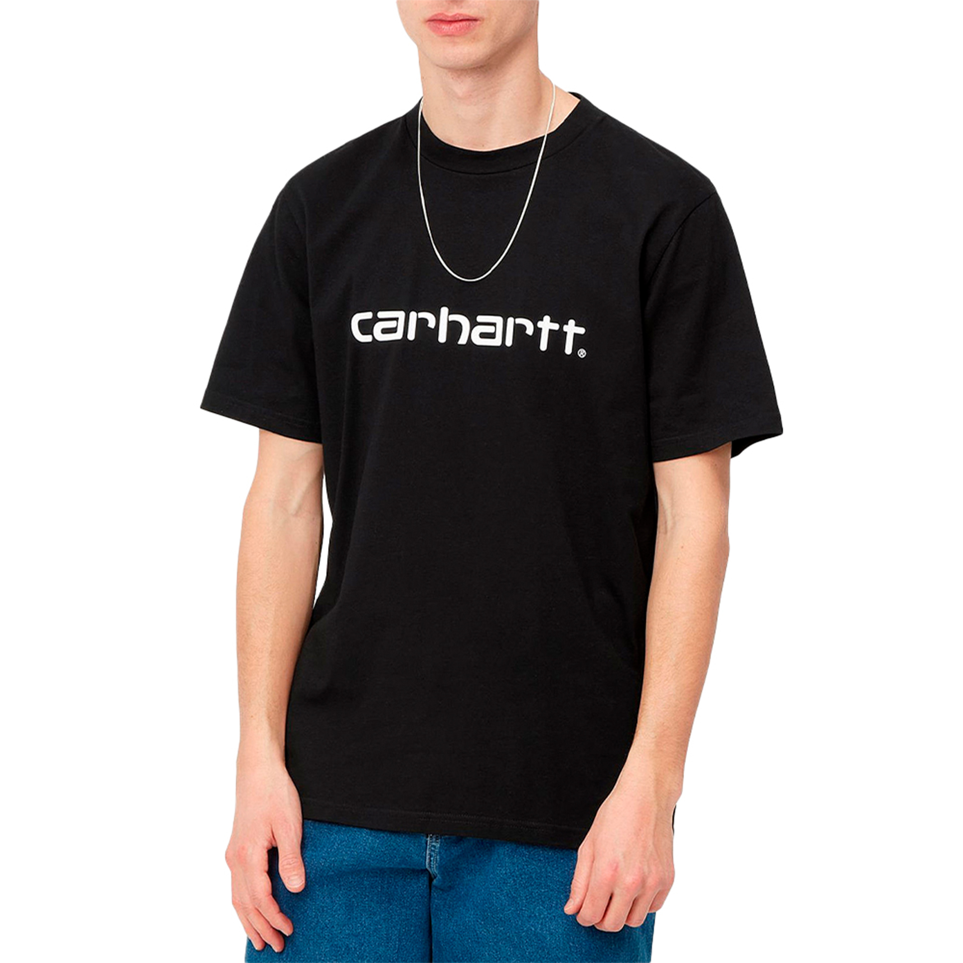 Carhartt Wip T-shirt Script Black/White