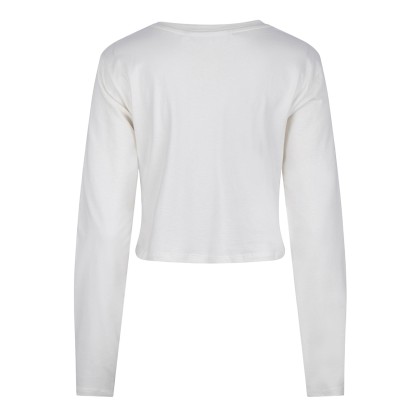 Kendall+kylie Longsleeve Logo Off White Kendall+kylie Longsleeve Logo Off White
