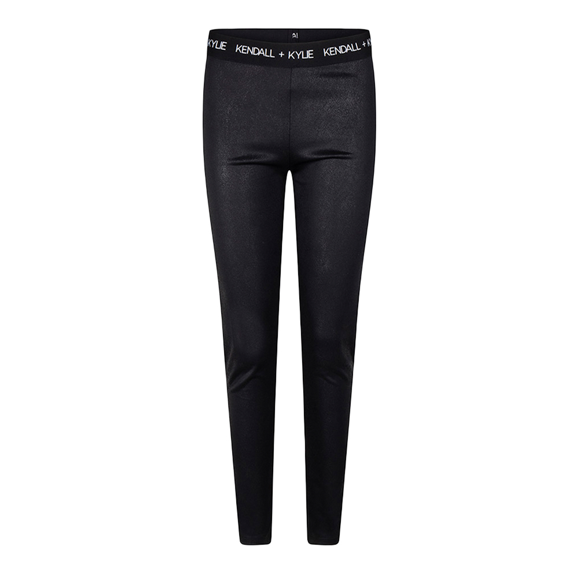 Kendall+kylie Leggings Logo Waist Black