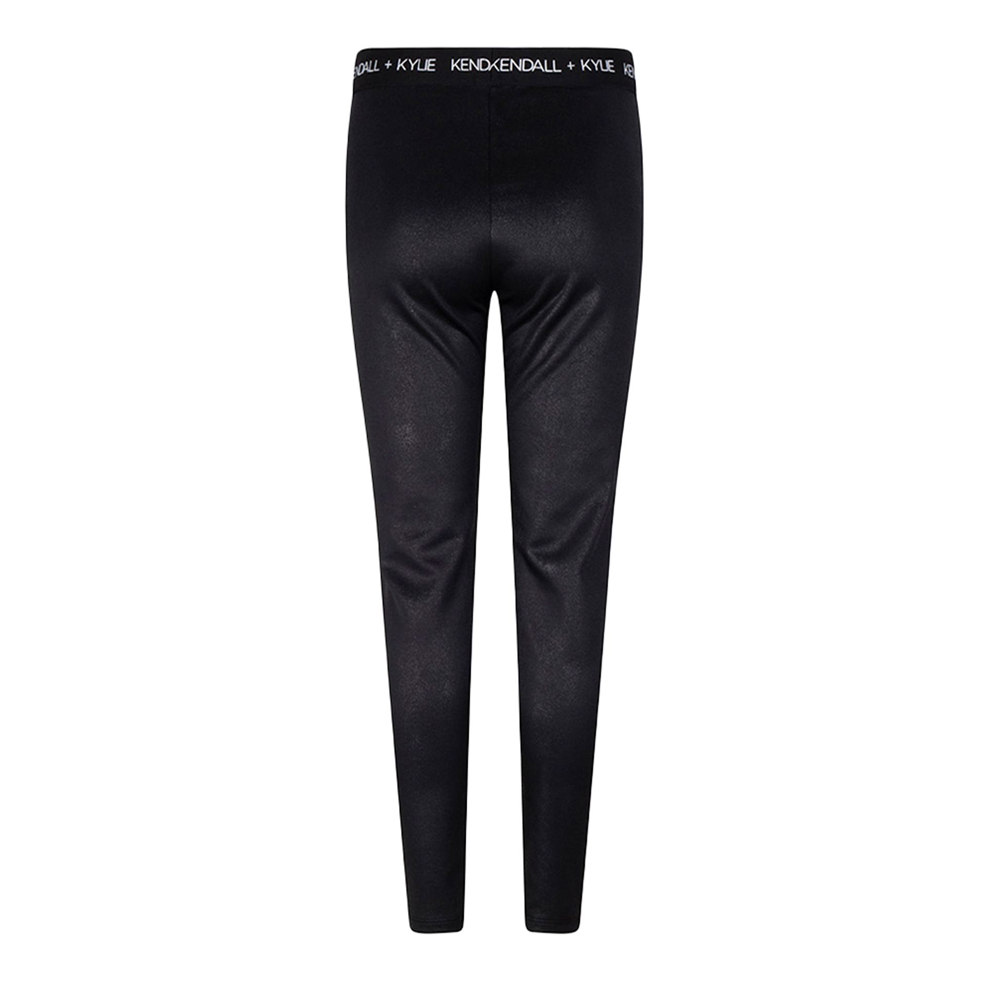 Kendall+kylie Leggings Logo Waist Black