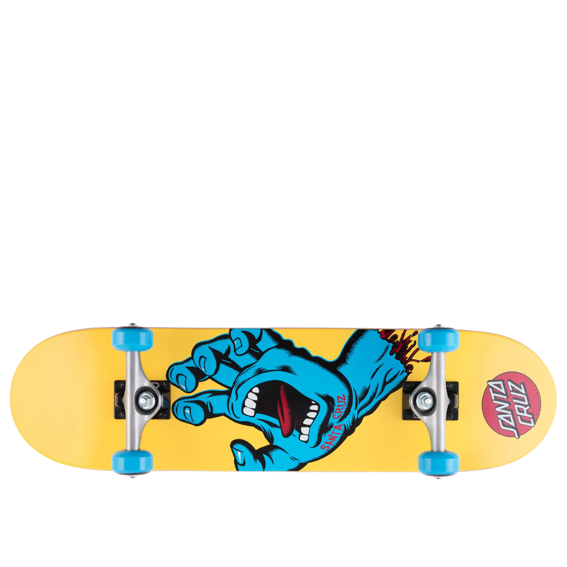 Santa Cruz Skate Complete Screaming Hand 7.75 Yellow