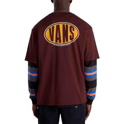 Vans T-shirt Spray On Ss Bitter Chocolate