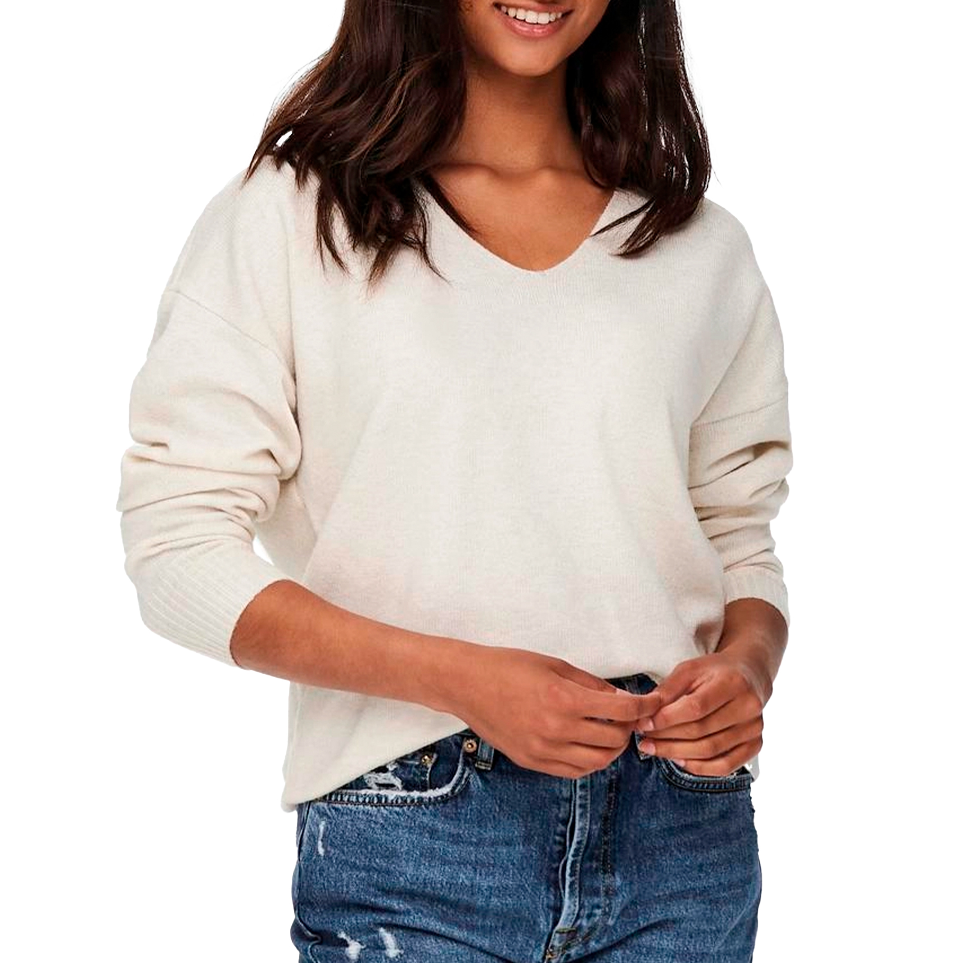 Only Pullover Fem Knit Pre50/pl43/nyl4/ea3