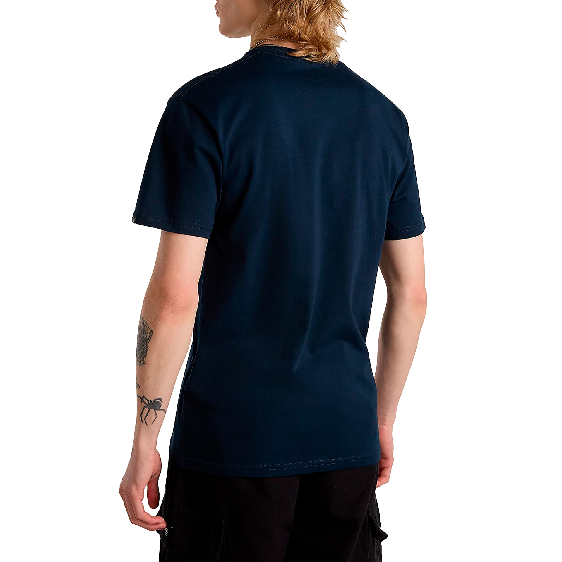 Vans T-shirt Left Chest Logo Navy White