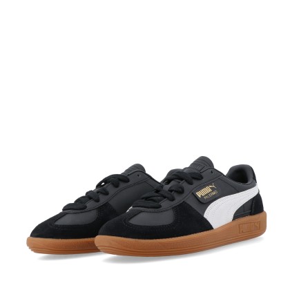 Puma Palermo Lth Jr - Puma Black-feather Gray-gum Puma Palermo Lth Jr - Puma Black-feather Gray-gum