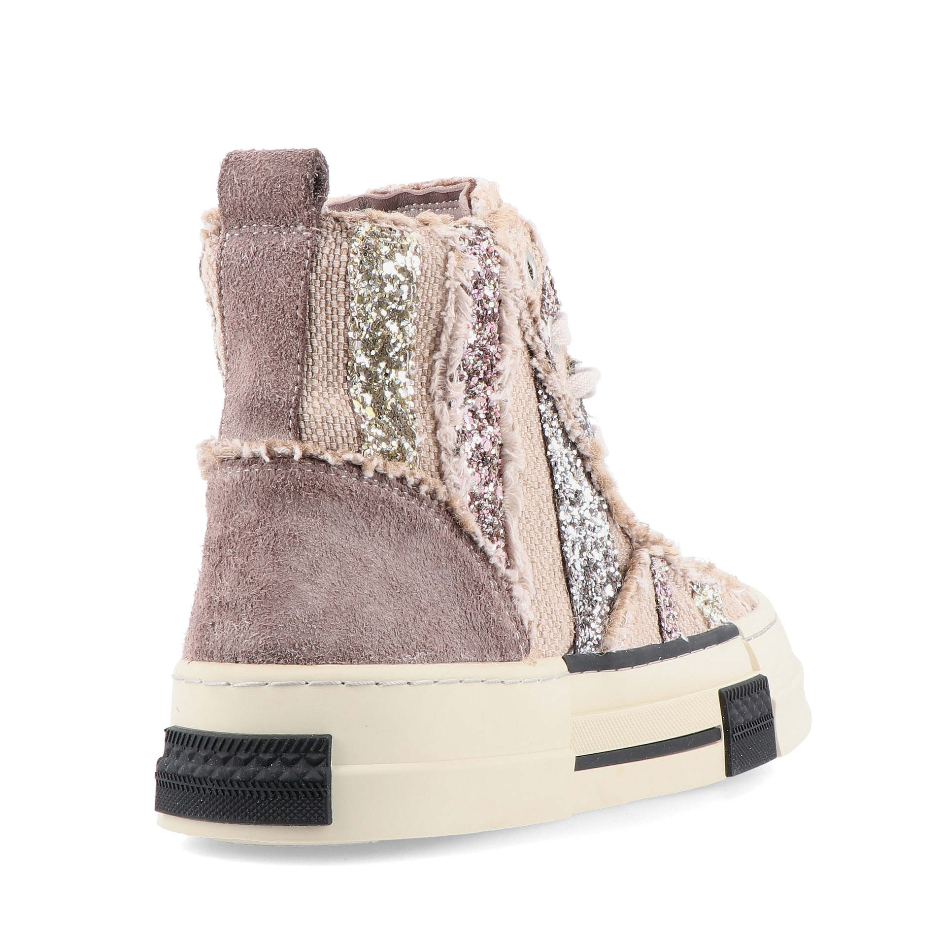 ABF-97 Sapatilha Em Pele E Tecido