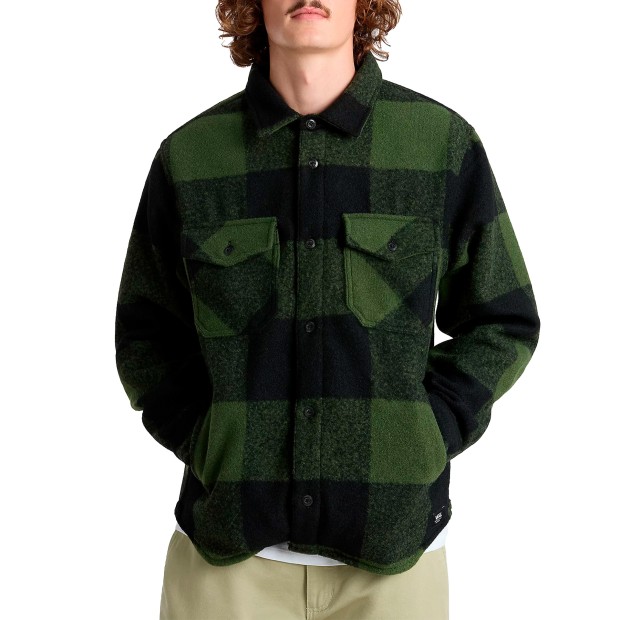 Vans Camisa Denby Fuzzy black/loden Green