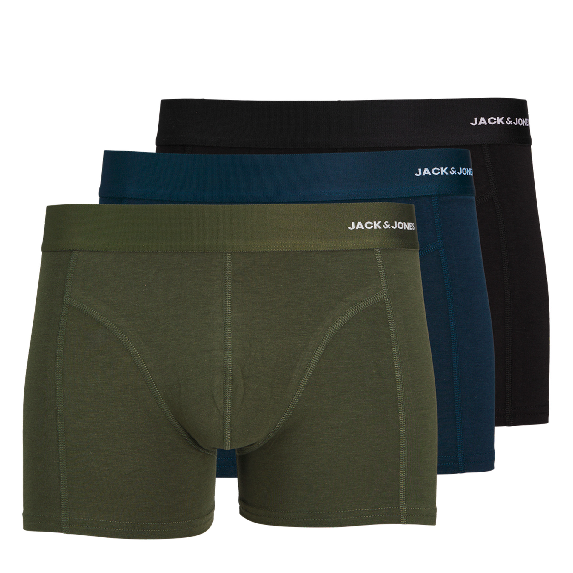 Jack & Jones  Jacbasic Bamboo Trunks 3 Pack Noos Forestnight