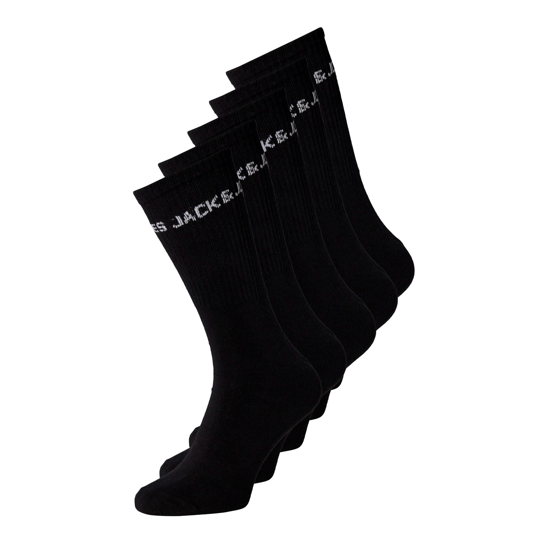 Jack & Jones  Jacbasic Logo Tennis Sock 5 Pack Noos Black