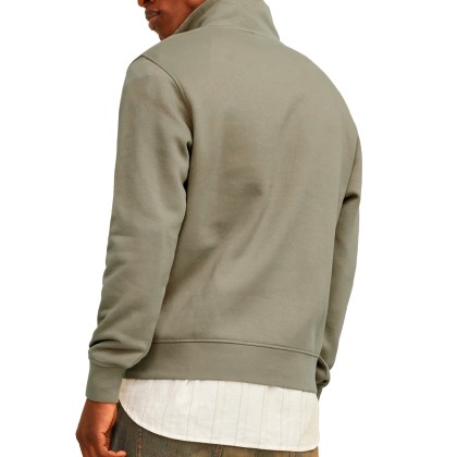 Jack & Jones  Jorvesterbro Sweat Quarter Zip Hn Noos Silversage