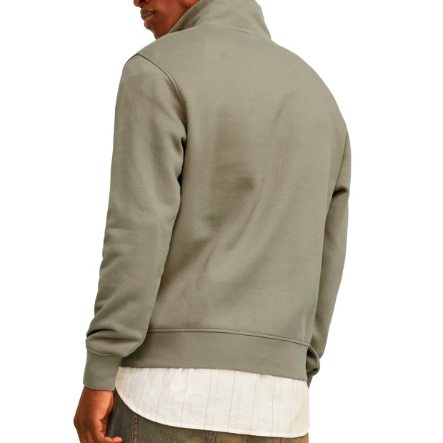 Jack & Jones Jorvesterbro Sweat Quarter Zip Hn Noos Silversage