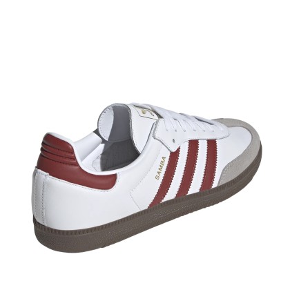 adidas Originals Samba OG Cloud White / Preloved Ruby / Clear Granite adidas Originals Samba OG Cloud White / Preloved Ruby / Clear Granite