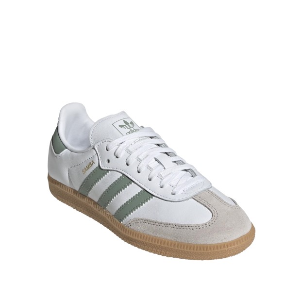 adidas Originals Samba OG J Cloud White / Silver Green / Gum
