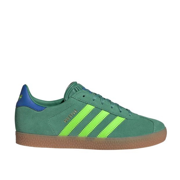 adidas Originals Gazelle J Semi Court Green / Solar Green / Blue Bird