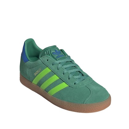 adidas Originals Gazelle J Semi Court Green / Solar Green / Blue Bird