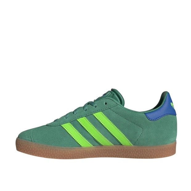 adidas Originals Gazelle J Semi Court Green / Solar Green / Blue Bird