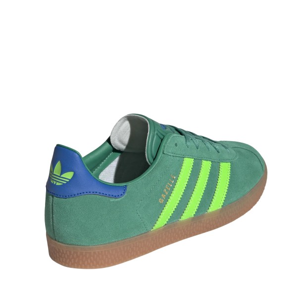 adidas Originals Gazelle J Semi Court Green / Solar Green / Blue Bird