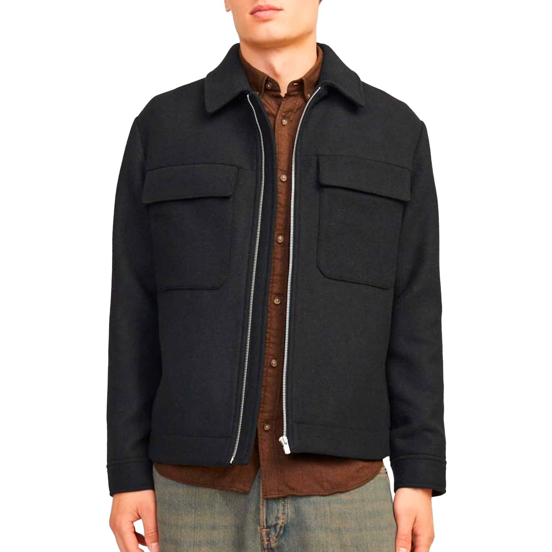 Jack & Jones  Jprccrussel Wool Blend Jacket Sn Black