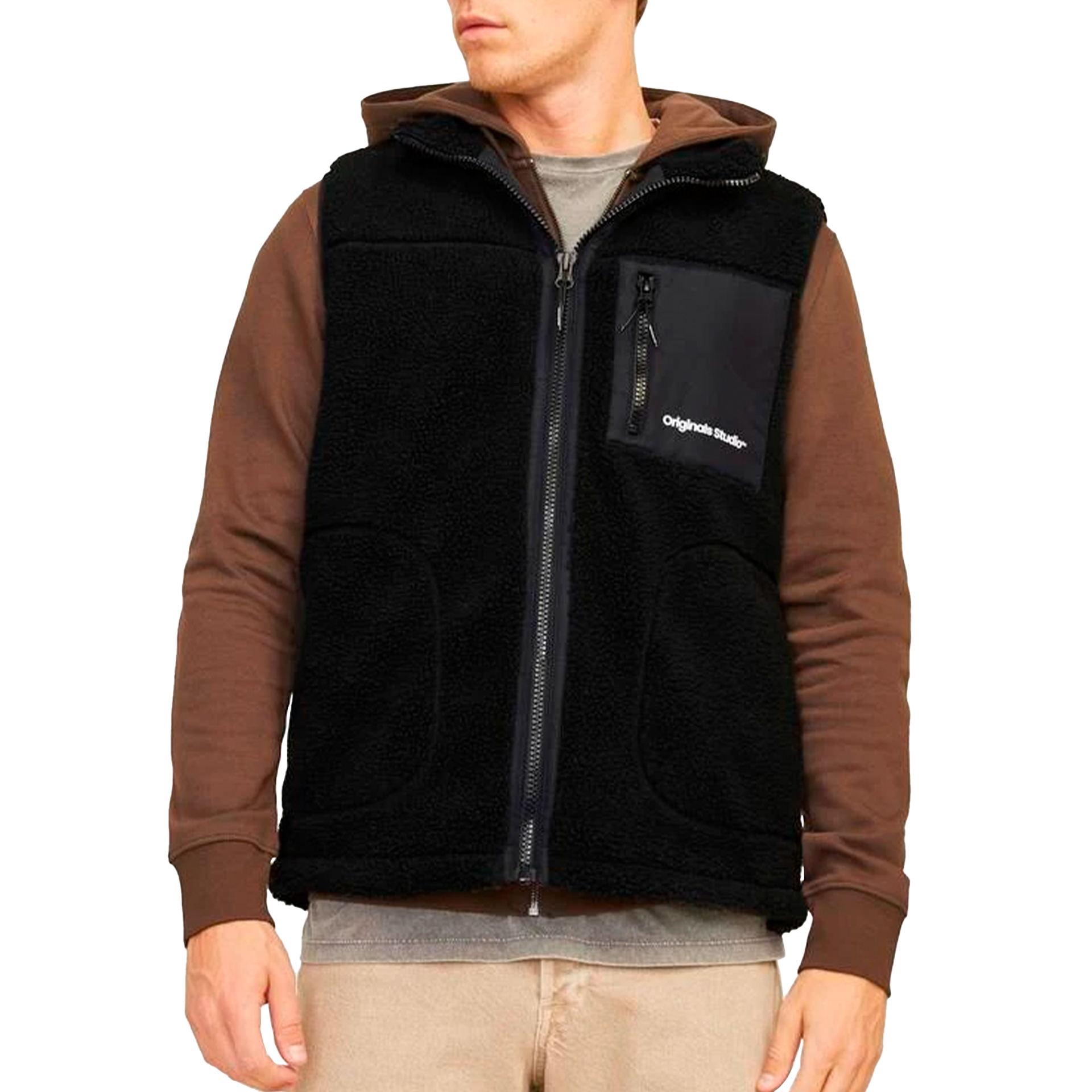 Jack & Jones  Jorvesterbro Teddy Bodywarmer Aw24 Noos Black