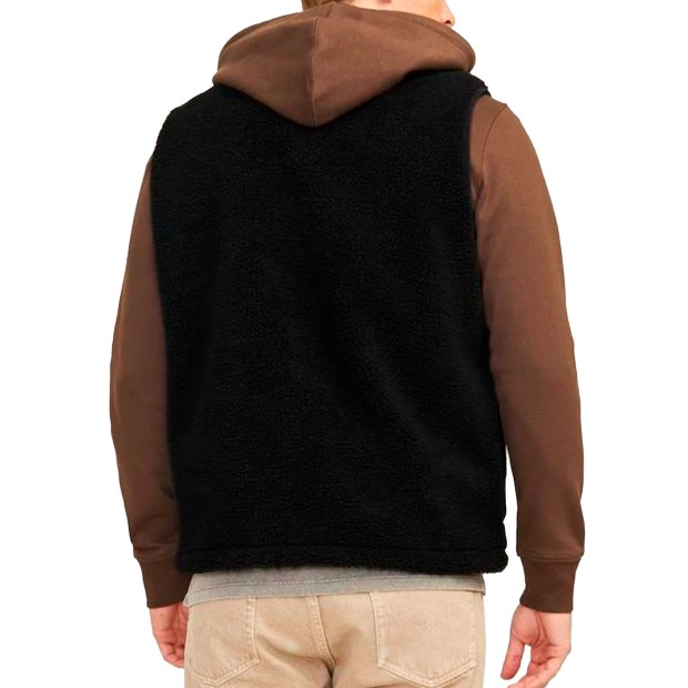 Jack & Jones Jorvesterbro Teddy Bodywarmer Aw24 Noos Black