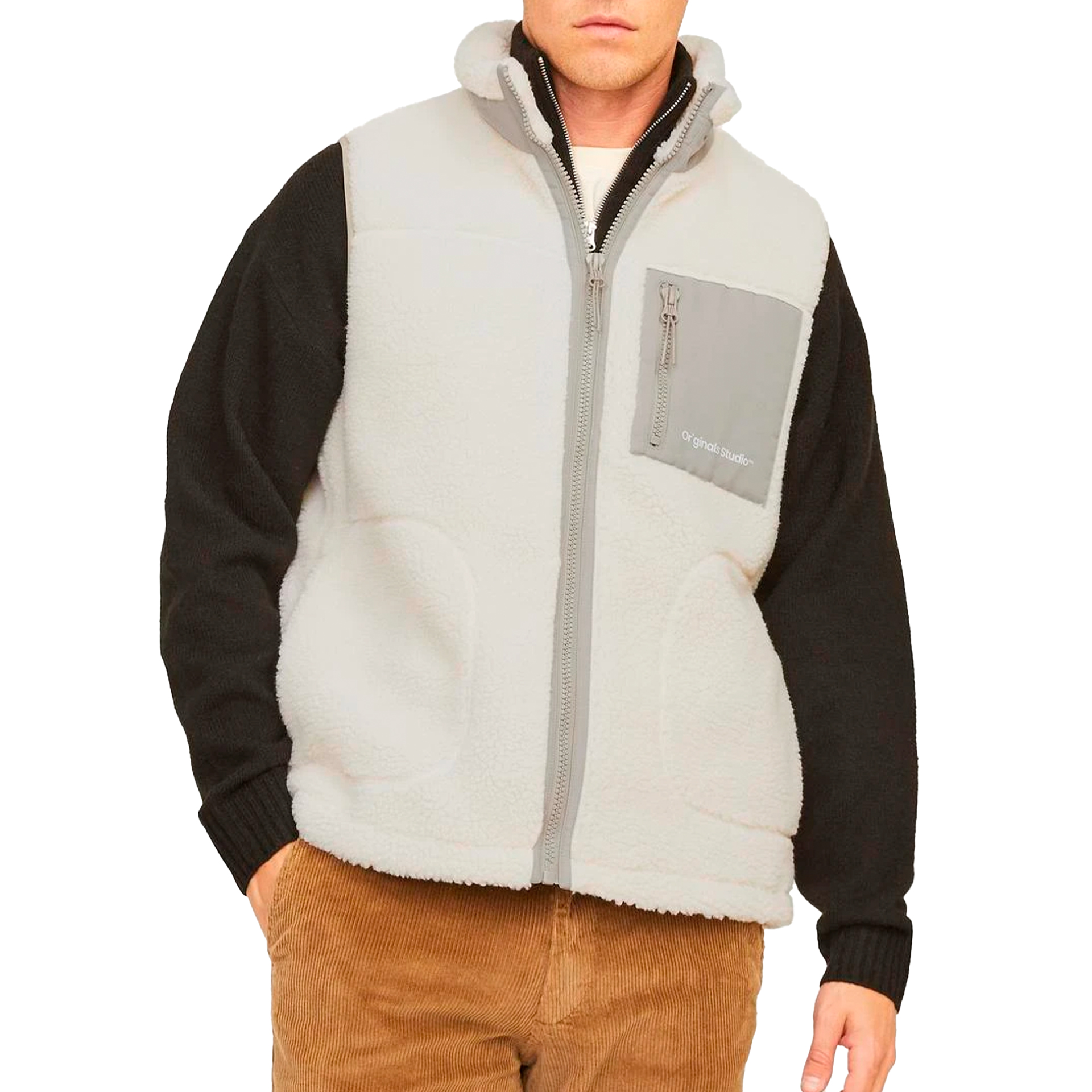 Jack & Jones  Jorvesterbro Teddy Bodywarmer Aw24 Noos Clouddancer