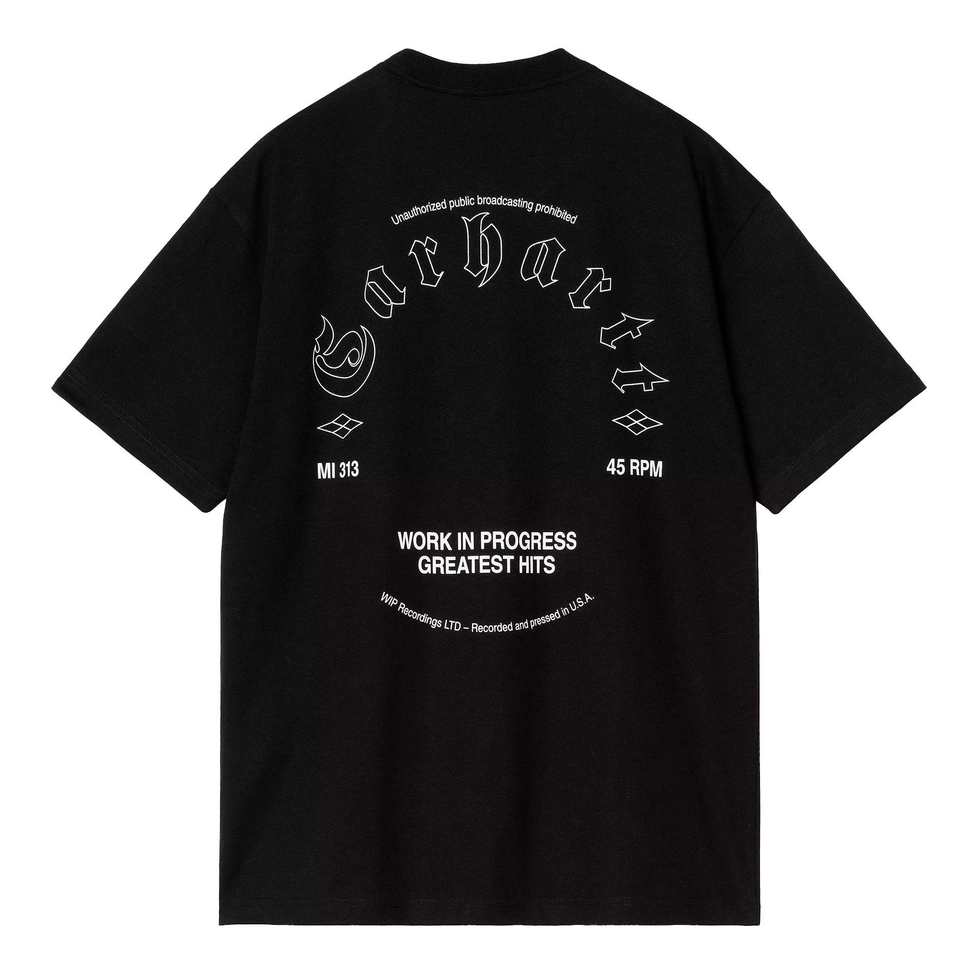 Carhartt Wip S/s Greatest Hits T-shirt I034394 Black / White /---