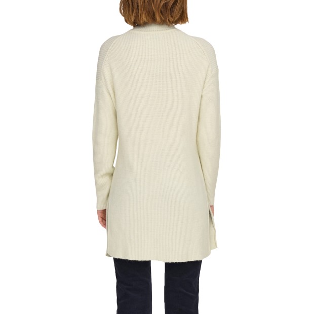 Camisola Only Onlkatia Ls Loose Rib High-neck Cc Knt Whitecapgray