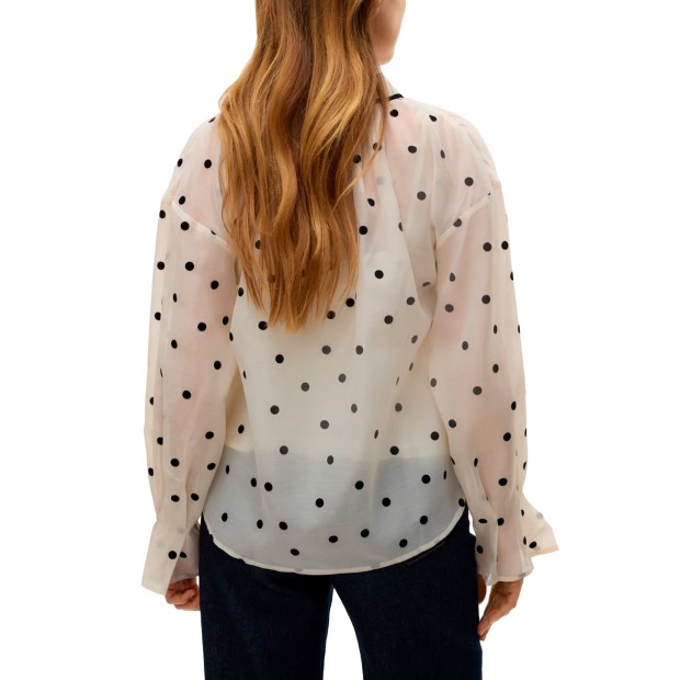 Vero Mod Vmyoja Ls Detail Top Wvn Faw Exp Snowwhite