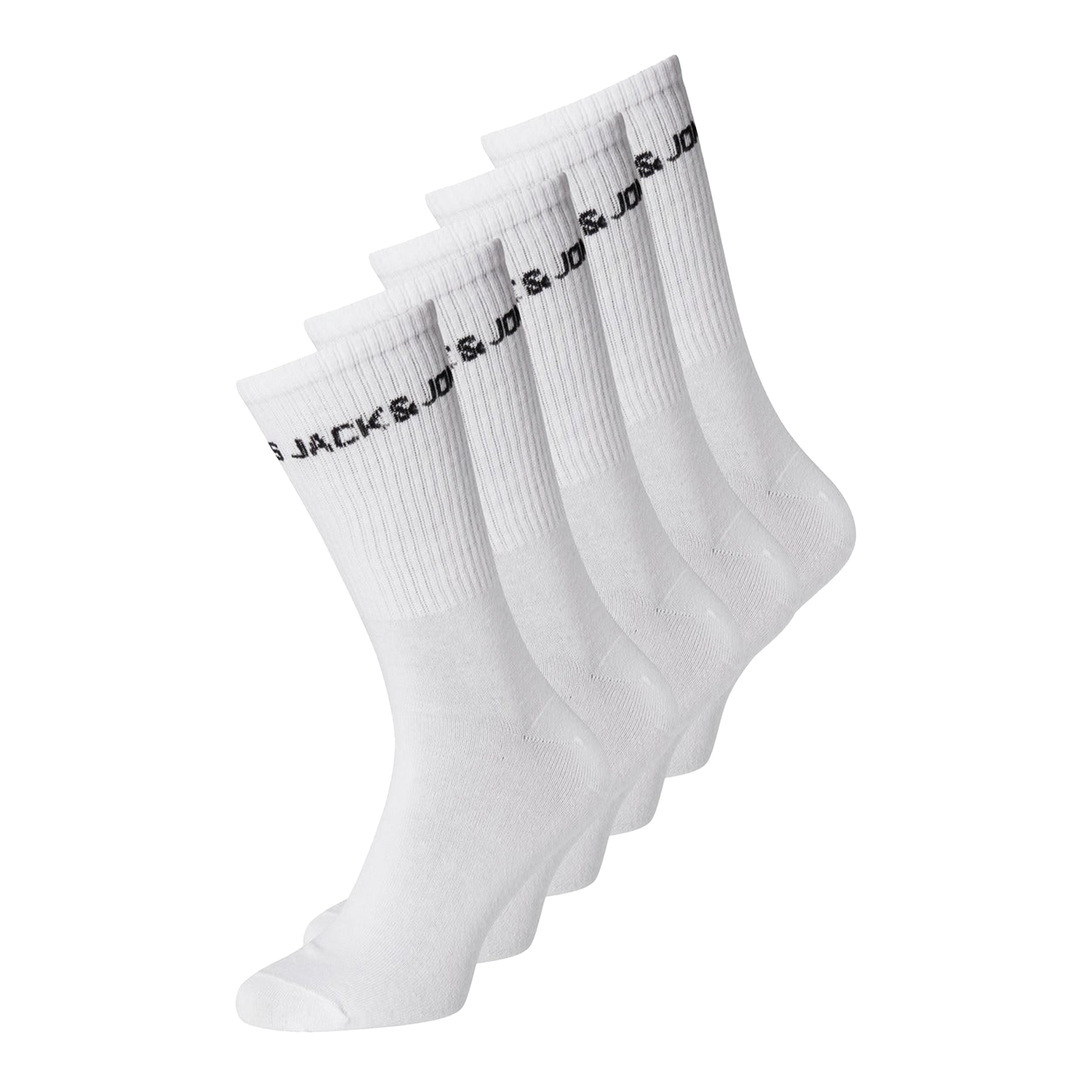 Jack & Jones  Jacbasic Logo Tennis Sock 5 Pack Noos White