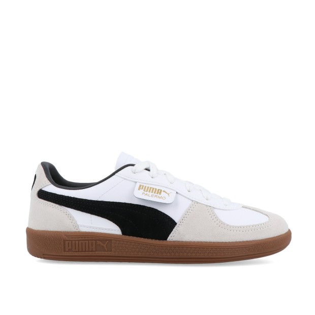 Puma Palermo Lth Jr - Puma White-vapor Gray-gum