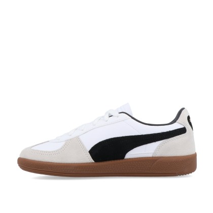 Puma Palermo Lth Jr - Puma White-vapor Gray-gum Puma Palermo Lth Jr - Puma White-vapor Gray-gum