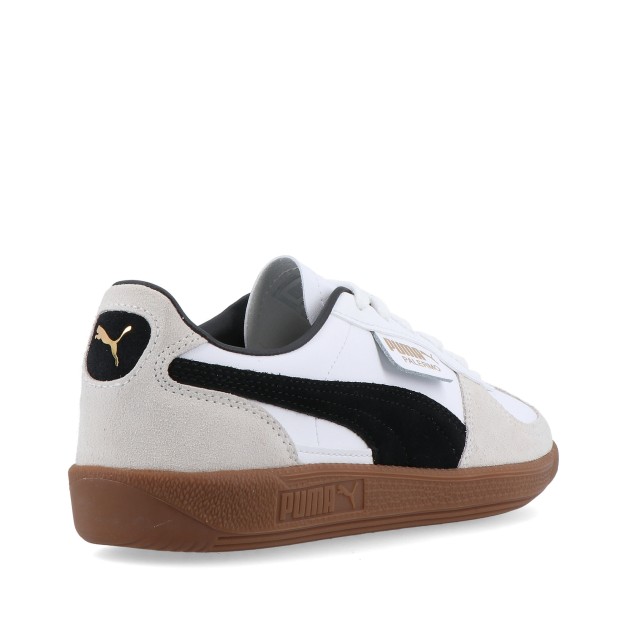 Puma Palermo Lth Jr - Puma White-vapor Gray-gum