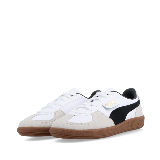 Puma Palermo Lth Jr - Puma White-vapor Gray-gum