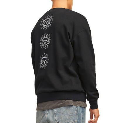 Jack & Jones  Jjmystic Sweat crew Neck  Black Jack & Jones  Jjmystic Sweat crew Neck  Black