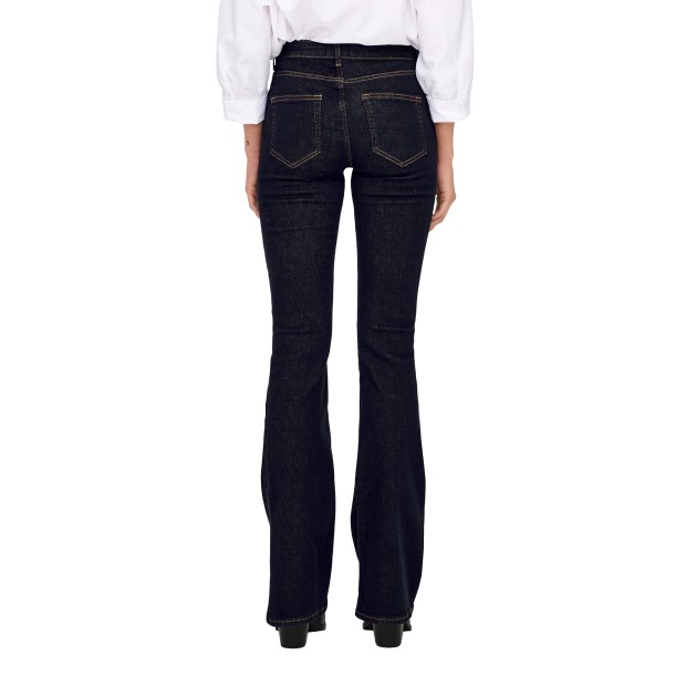 Calças Only Onlblush Mid Fl Stayblue Dnm Rea023noos Dark Blue Denim