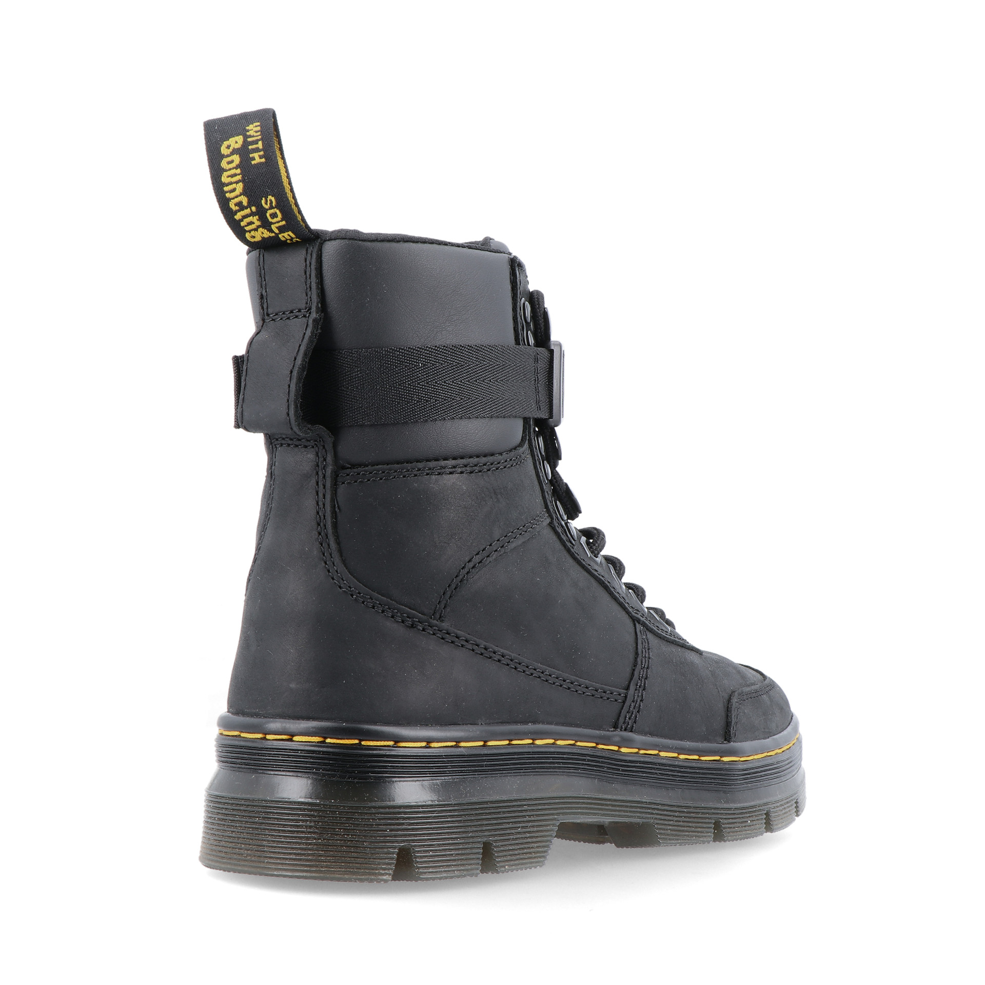 Dr. Martens Combs Tech Leather Black Wyoming+pu