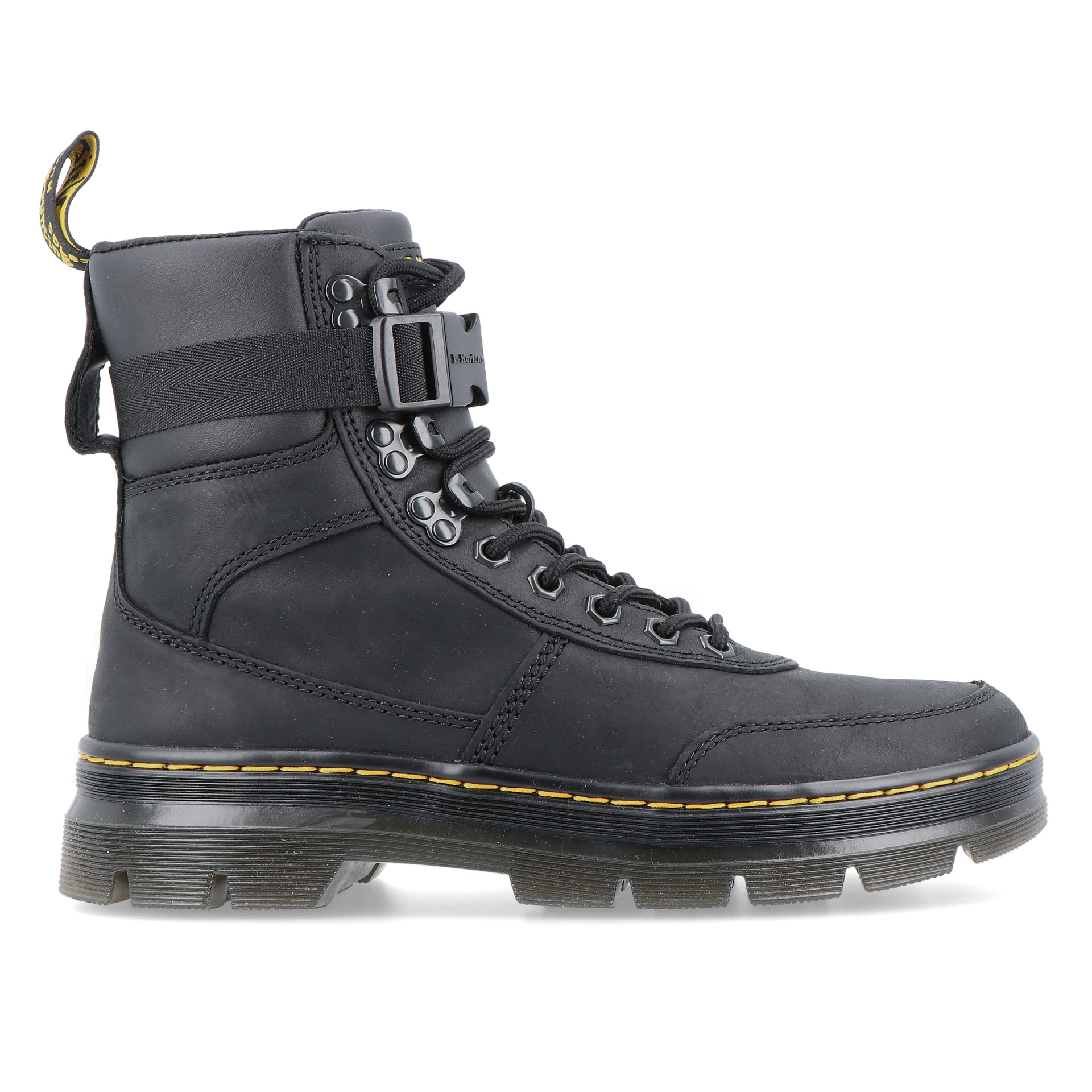 Dr. Martens Combs Tech Leather Black Wyoming+pu