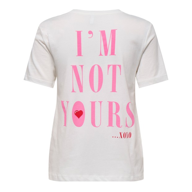 Only Onllotte Life Reg S/s Not Top Box Jrs Cloud Dancer