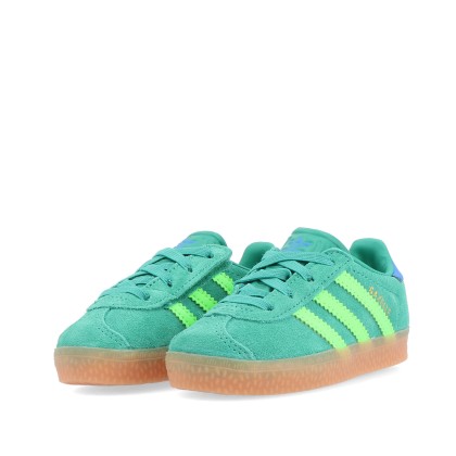 adidas Originals Gazelle Cf El I Semi Court Green / Solar Green / Blue Bird adidas Originals Gazelle Cf El I Semi Court Green / Solar Green / Blue Bird