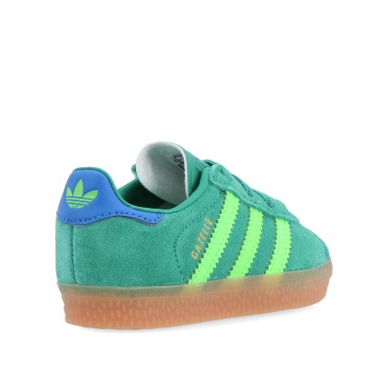 adidas Originals Gazelle Cf El I Semi Court Green / Solar Green / Blue Bird adidas Originals Gazelle Cf El I Semi Court Green / Solar Green / Blue Bird