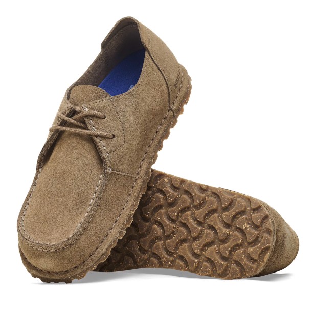 Birkenstock Utti Lace Suede Leather Gray Taupe