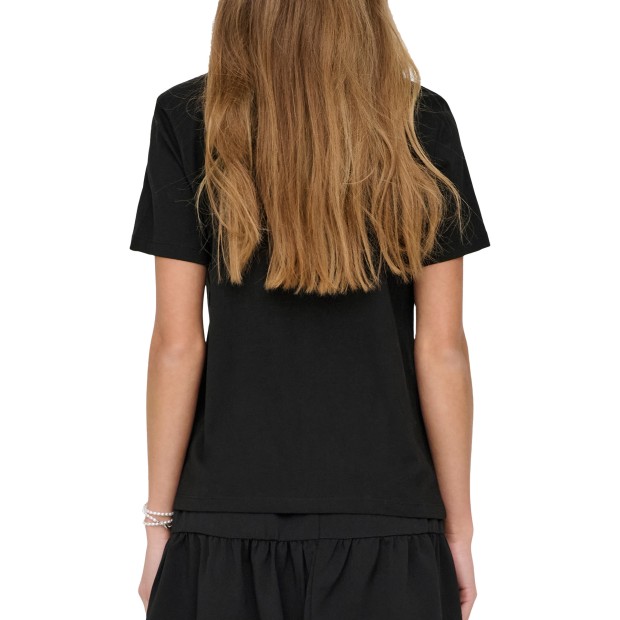 Only Onlburst Life Reg S/s Popcorn Top Csjrs