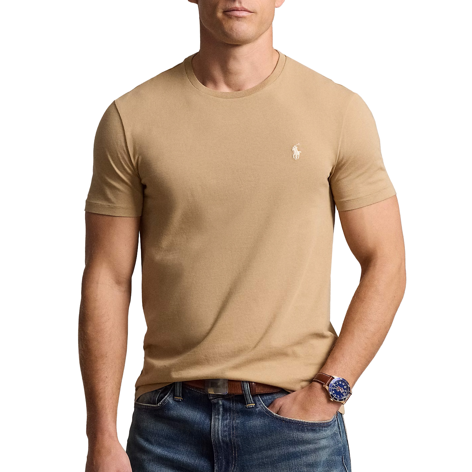 Ralph Lauren 26/1 Jersey-ssl-tsh Cafe Tan/c8176