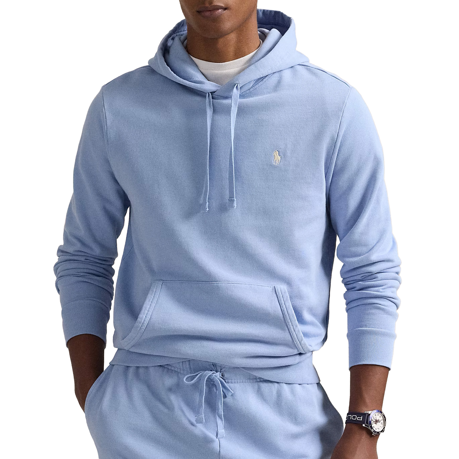 Ralph Lauren Loopback Terry-lsl-sws Chambray Blue