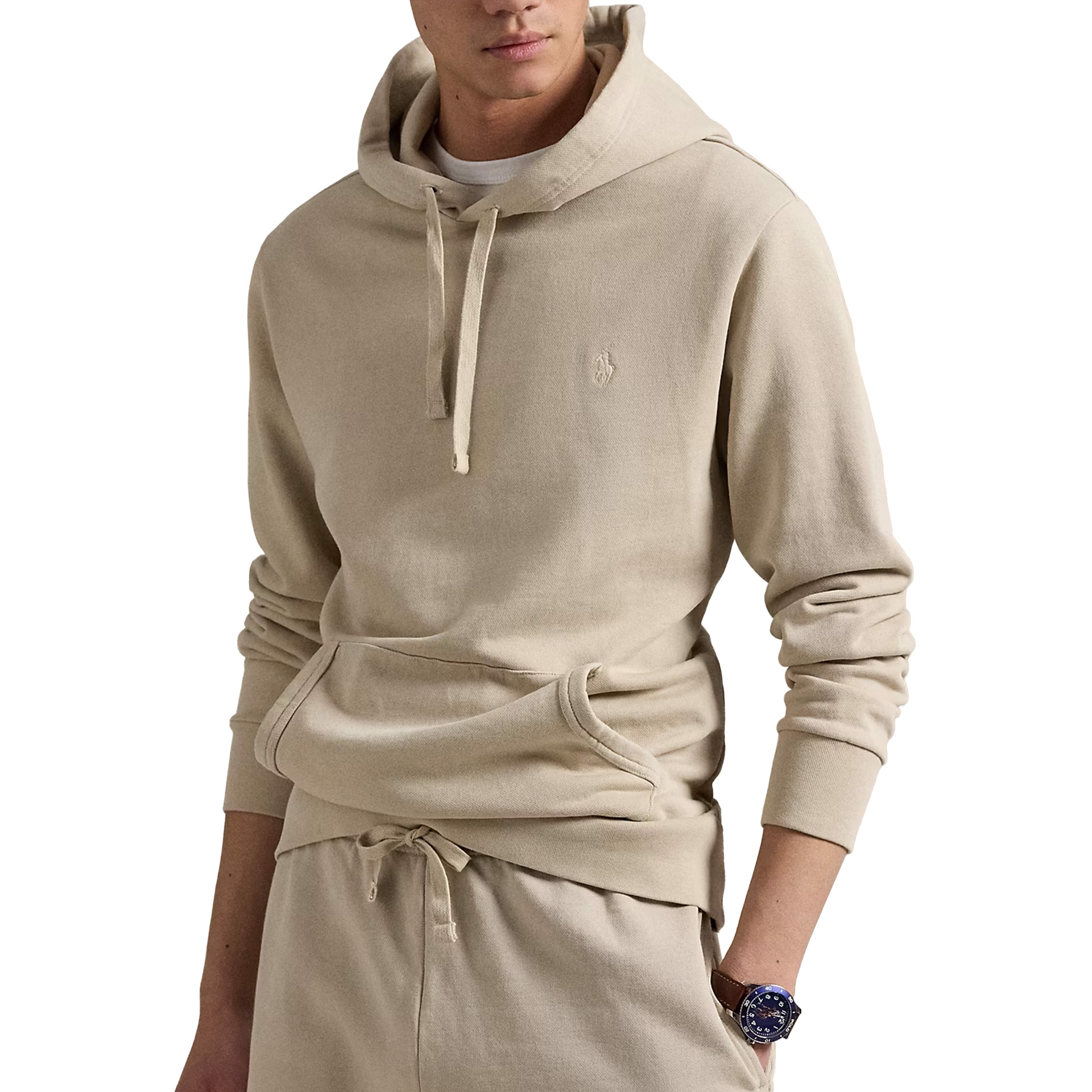 Ralph Lauren Loopback Terry-lsl-sws Stoneware Grey