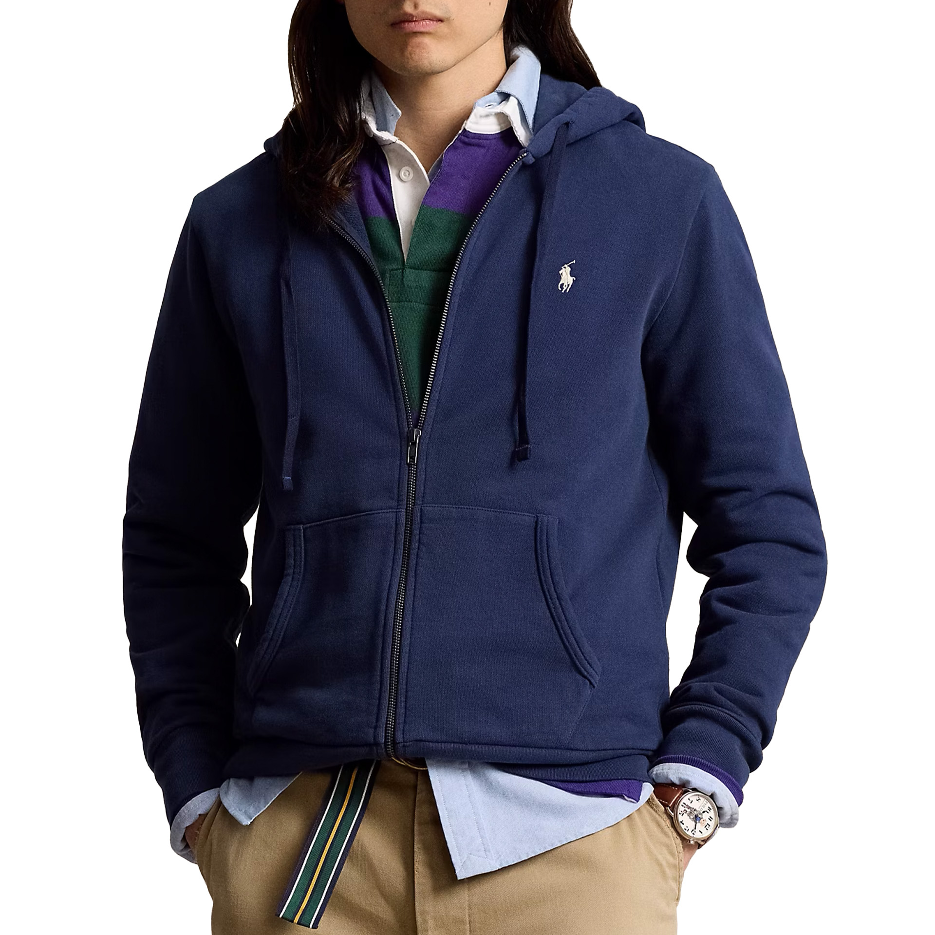 Polo Ralph Lauren Casaco Loopback Terry-lsl-sws Cruise Navy